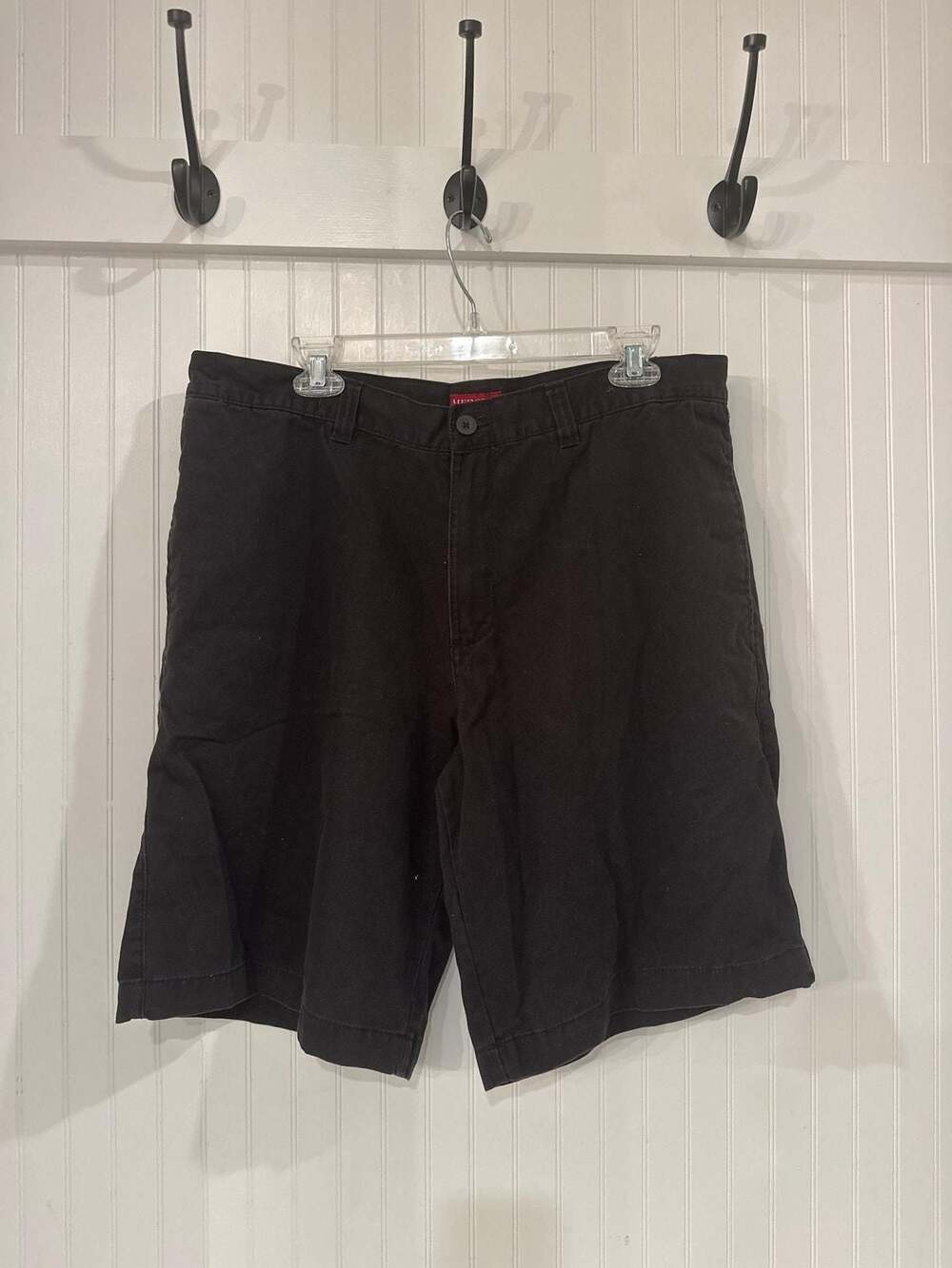 Merona Men's Shorts Size 36 Casual Flat Front Summer Shorts, Black
